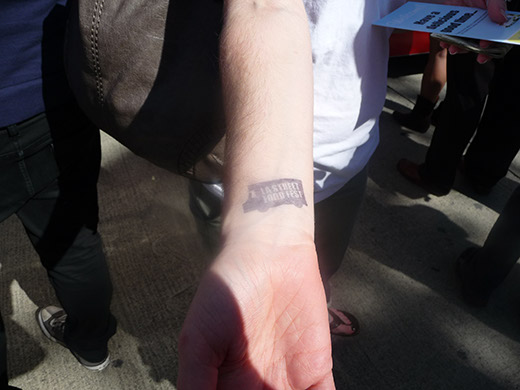 Hand stamp at LA Street Food Fest