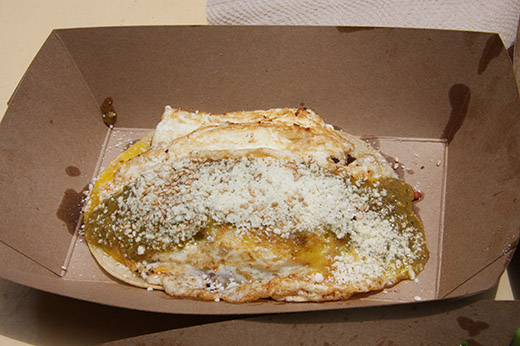 Huevos rancheros from the ESPN Match Truck