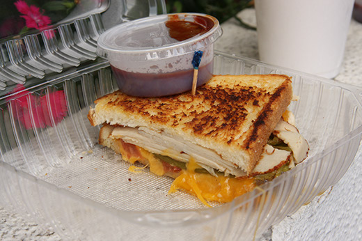 Greenz On Wheelz turkey sandwich